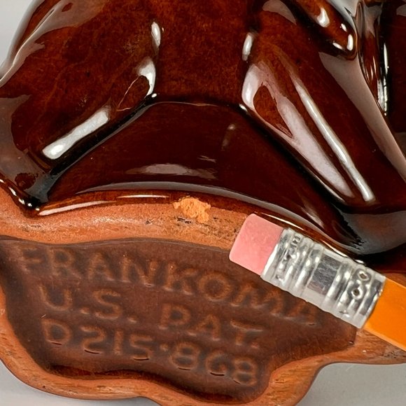 Vtg Frankoma Elephant Mug Cup Stoneware Glaze Brown Republican GOP Political 70s - Picture 10 of 13